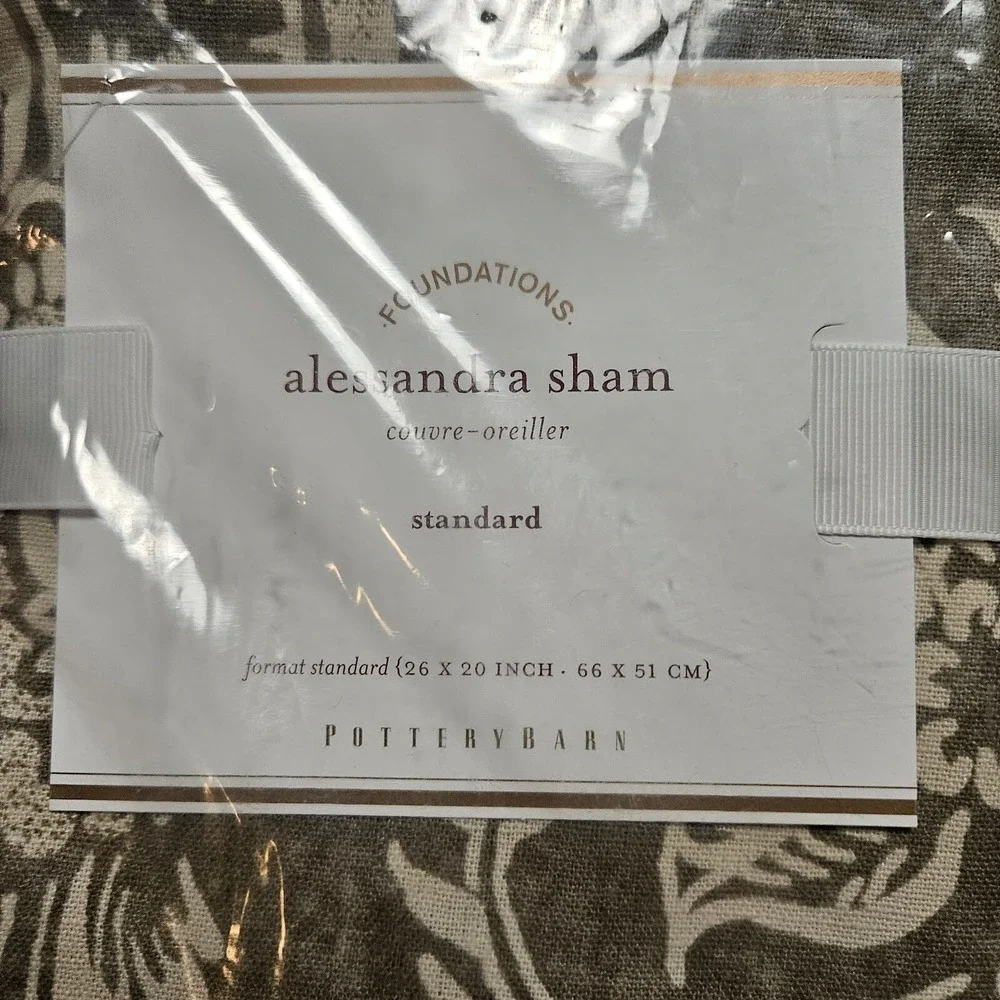 Pottery Barn Alessandra Linen Blend Standard Sham 26